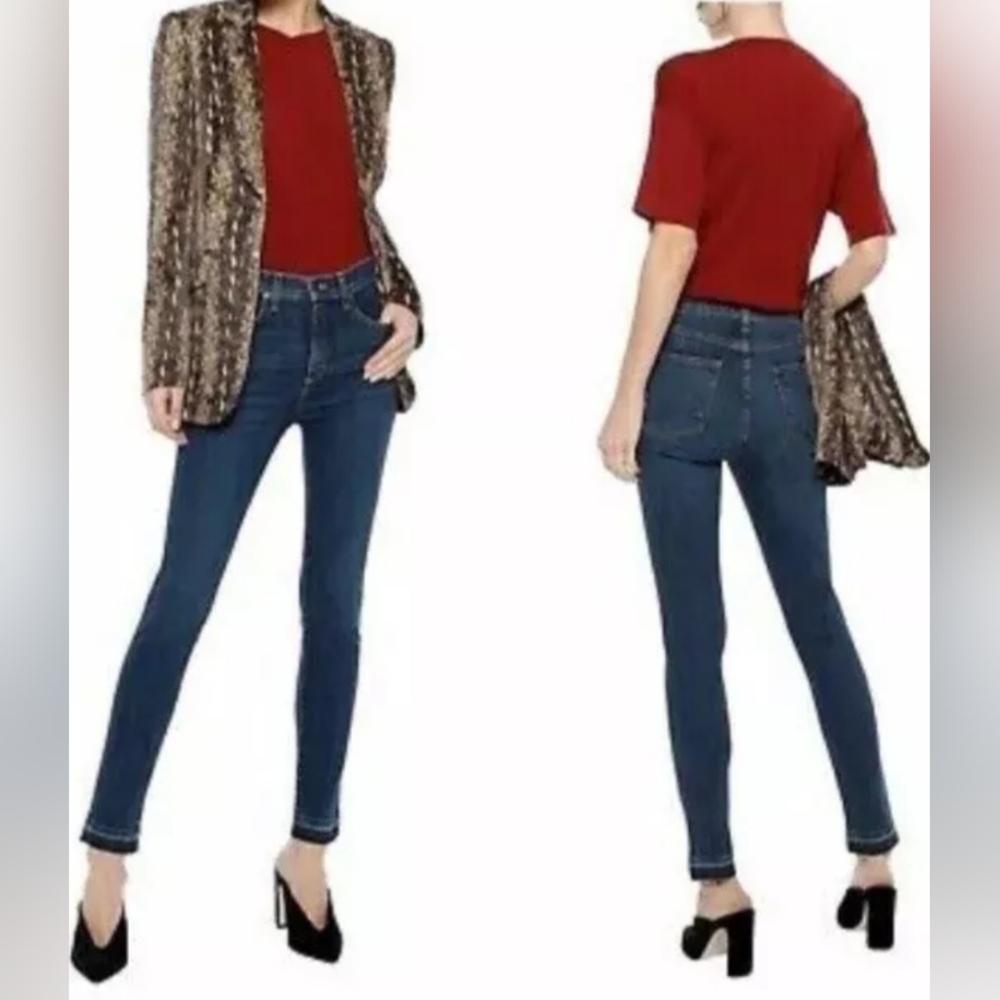 NEW Veronica Beard Vintage with Fray Kate 10 inch Skinny Jeans size 28 NWT